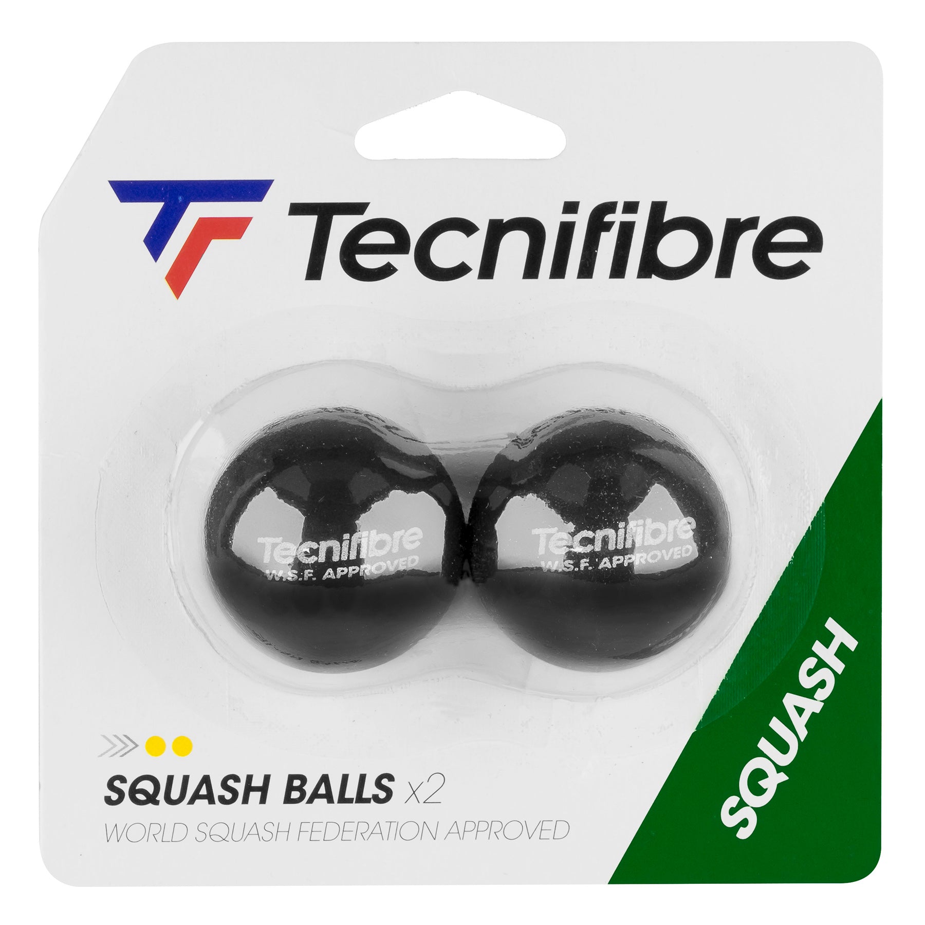 Tecnifibre Squash Balls Double Yellow